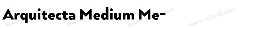 Arquitecta Medium Me字体转换